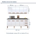 Ver imagem 6 de Cozinha Completa Modulada 9 Portas e 3 Gavetas Atenas