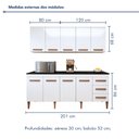 Ver imagem 6 de Cozinha Completa 9 Portas e 3 Gavetas Atenas 