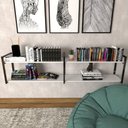 Ver imagem 2 de Prateleira Industrial Moveis Escritorio Quarto Estante Infantil Livro Branco Organizador Brinquedos