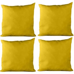 Almofáda Cheia para Sofá Cor Lisa a Sua Escolha 60 x 60 cm - 1Unidade - Amarelo - Liso - 2