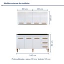 Ver imagem 5 de Cozinha Completa Modulada 7 Portas 3 Gavetas Atenas