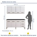 Ver imagem 6 de Cozinha Completa 7 Portas 3 Gavetas Atenas