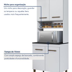 Cozinha Completa 14 Portas 3 Gavetas Atenas  - 6