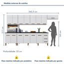Ver imagem 5 de Cozinha Completa 14 Portas 3 Gavetas Atenas