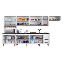 Cozinha Completa 14 Portas 3 Gavetas Atenas  - 12