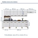 Ver imagem 3 de Cozinha Completa 14 Portas 3 Gavetas Atenas