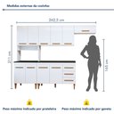 Ver imagem 3 de Cozinha Completa Modulada 10 Portas 3 Gavetas Atenas