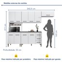 Ver mais imagens de Cozinha Completa 10 Portas 3 Gavetas Atenas
