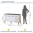 Ver imagem 3 de Balcão Atenas 3 Portas e 3 Gavetas