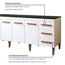 Ver imagem 4 de Balcão Atenas 4 Portas e 3 Gavetas 