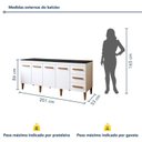 Ver imagem 3 de Balcão Atenas 4 Portas e 3 Gavetas