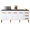 Ver imagem 2 de Balcão Atenas 4 Portas e 3 Gavetas 