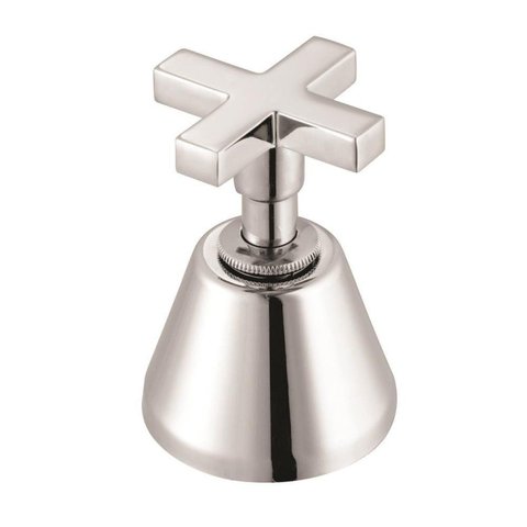 Acabamento para Registro Nya C22 1.1/4'', 1.1/2'' Meber Mateis Cinza/Cromado