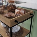 Ver imagem 2 de Carrinho Bar com Adega e Porta Taças Cecília Yescasa