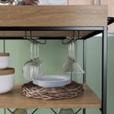 Ver imagem 3 de Carrinho Bar com Adega e Porta Taças Cecília Yescasa