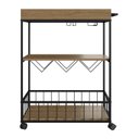 Ver imagem 6 de Carrinho Bar com Adega e Porta Taças Cecília Yescasa