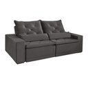 Ver imagem 2 de Sofá Retrátil e Reclinável 4 Lugares Valência Evidence Suede Cinza