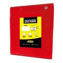 Lona Plástica Vermelha Impermeável 300 Micras Multiuso 10x10 - 1