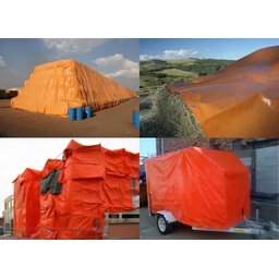 Lona Plástica Vermelha Impermeável 300 Micras Multiuso 10x10 - 7