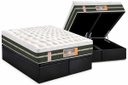 Ver imagem 1 de Cama Box Baú Queen: Colchão Molas Castor Bonnel Silver Star Air Max 3D + Base Crc Suede Gray(