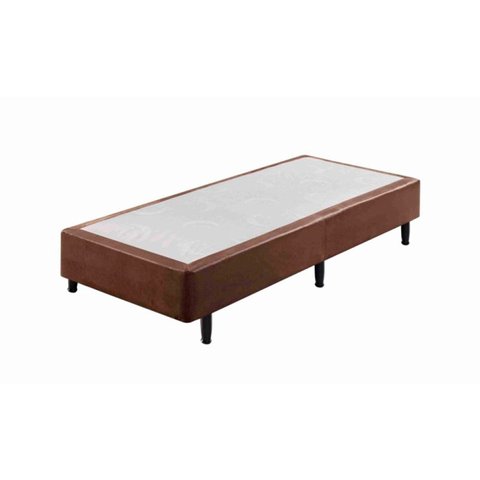 Base Box Somiê Solteiro 79x198x37cm Uni Marrom Ecoflex