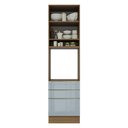 Ver imagem 5 de Torre Quente Madesa Lux 60 cm 1 Porta 3 Gavetas Rustic/Cinza