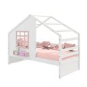 Ver imagem 5 de Cama Casinha com Janela Madeira Maciça Branco/ Rosa Housin
