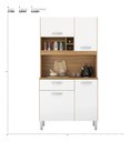 Ver imagem 5 de Kit Cozinha Compacta Malta 91401 Marrom