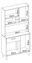 Ver mais imagens de Kit Cozinha Compacta Malta 91401 Marrom