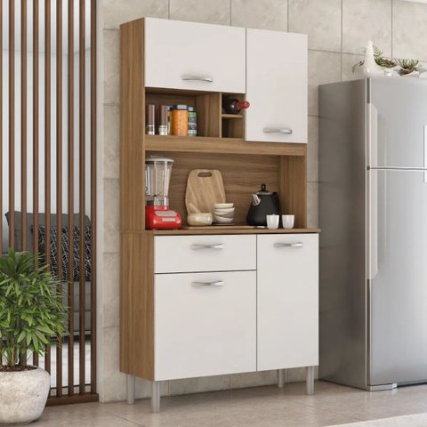 Kit Cozinha Compacta Malta 91401 Marrom
