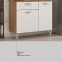 Ver imagem 4 de Kit Cozinha Compacta Malta 91401 Marrom