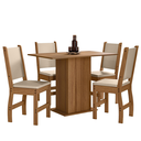 Ver imagem 2 de Mesa de Jantar 04 Cadeiras Clara Poliman Móveis