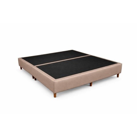 Box Ecopedic Corino Bege Bi Partido King 1,015x193x26