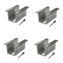 Ver imagem 1 de Fixador Grampo Intermediário Middle Clamp Tipo U Placa Painel Solar Alumínio e Inox | Perfil Master