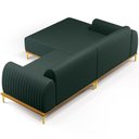 Ver imagem 7 de Sofá 3 Lugares com Chaise Esquerdo Sala Estar Molino 245cm D02 Linho Verde Musgo C-117 - Lyam