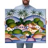 Quadro Decorativo Tarsila do Amaral O Pescador:Grande 77x64cm/Chassi com Borda Infinita - 1