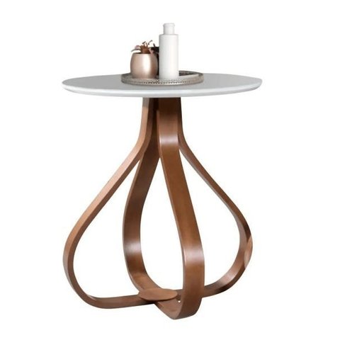 Mesa de Canto Bella Redonda Base de 70cm
