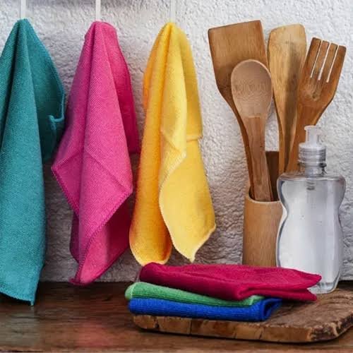 Ver imagem 5 de Kit 12 Pano Mágico Microfibra Flanela Seco Anti-risco 30x30 Cor:colorido