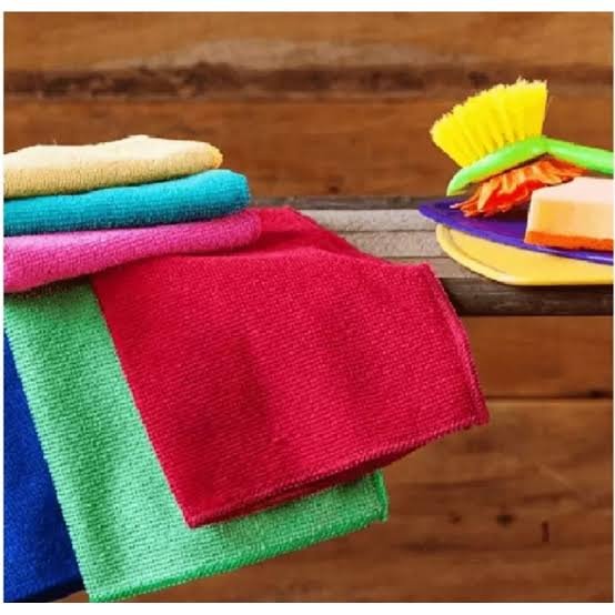 Ver imagem 4 de Kit 12 Pano Mágico Microfibra Flanela Seco Anti-risco 30x30 Cor:colorido