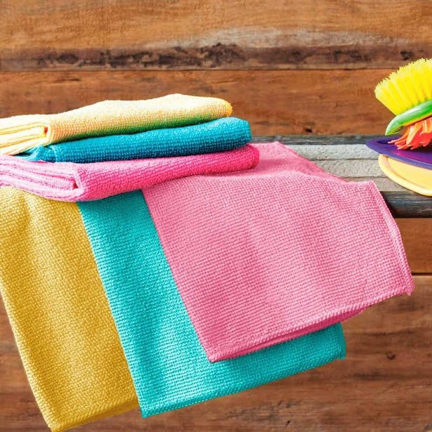 Ver imagem 3 de Kit 12 Pano Mágico Microfibra Flanela Seco Anti-risco 30x30 Cor:colorido