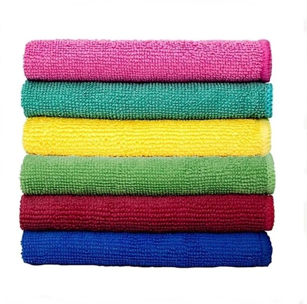 Ver imagem 2 de Kit 12 Pano Mágico Microfibra Flanela Seco Anti-risco 30x30 Cor:colorido