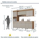 Ver imagem 3 de Cozinha Completa Modulada 5 Peças 9 Portas 4 Gavetas 100% MDF Realeza Premium