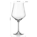 Ver imagem 3 de Bohemia Lida Taça Vinho 23x10x10cm 690ml Cristal Transp 6pç