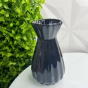 Ver imagem 3 de Vaso centro de mesa preto pequeno de cerâmica moderno