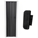 Ver imagem 3 de Porta Sanfonada de PVC Preto Relevo Plasbil 210x70cm