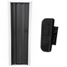 Porta Sanfonada de PVC Preto Relevo Plasbil 210x70cm - 3
