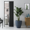 Porta Sanfonada de PVC Preto Relevo Plasbil 210x70cm - 4