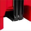 Ver imagem 2 de Lixeira 50l Retangular C- Pedal Vermelho Lar Plasticos 13248