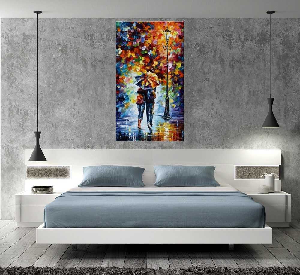 Quadro Pintura Tela Cidade Paisagem Urbana 4316: 90cm (A) x 50cm (L) - 5