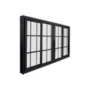 Ver imagem 2 de Janela de Correr Abertura Central Premium 4 Folhas com Grade Vidro Liso 100x120cm Espresso Esquadri